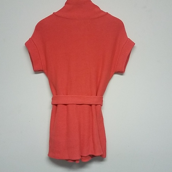 4/$20 Orange Old Navy Short Sleeve Open Sweater - Picture 3 of 3